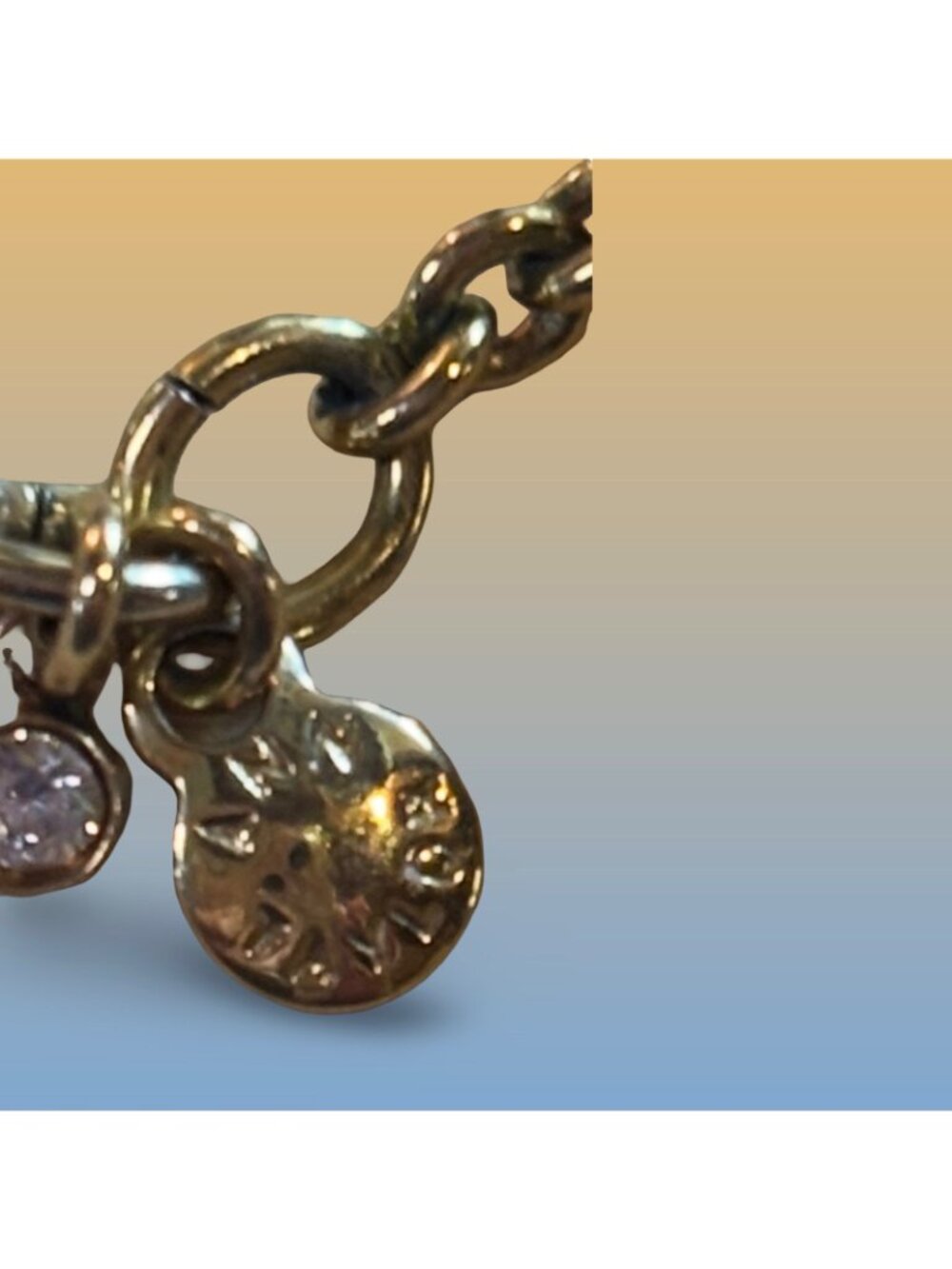 Ann Taylor Necklace With Blue Beads Retro Charm Lobster Clasp Closure Statement - Picture 7 of 10